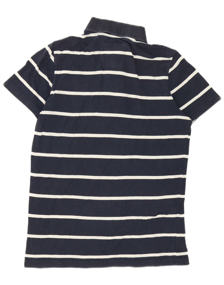 Hollister Herren-Poloshirt, klein, Marineblau gestreift