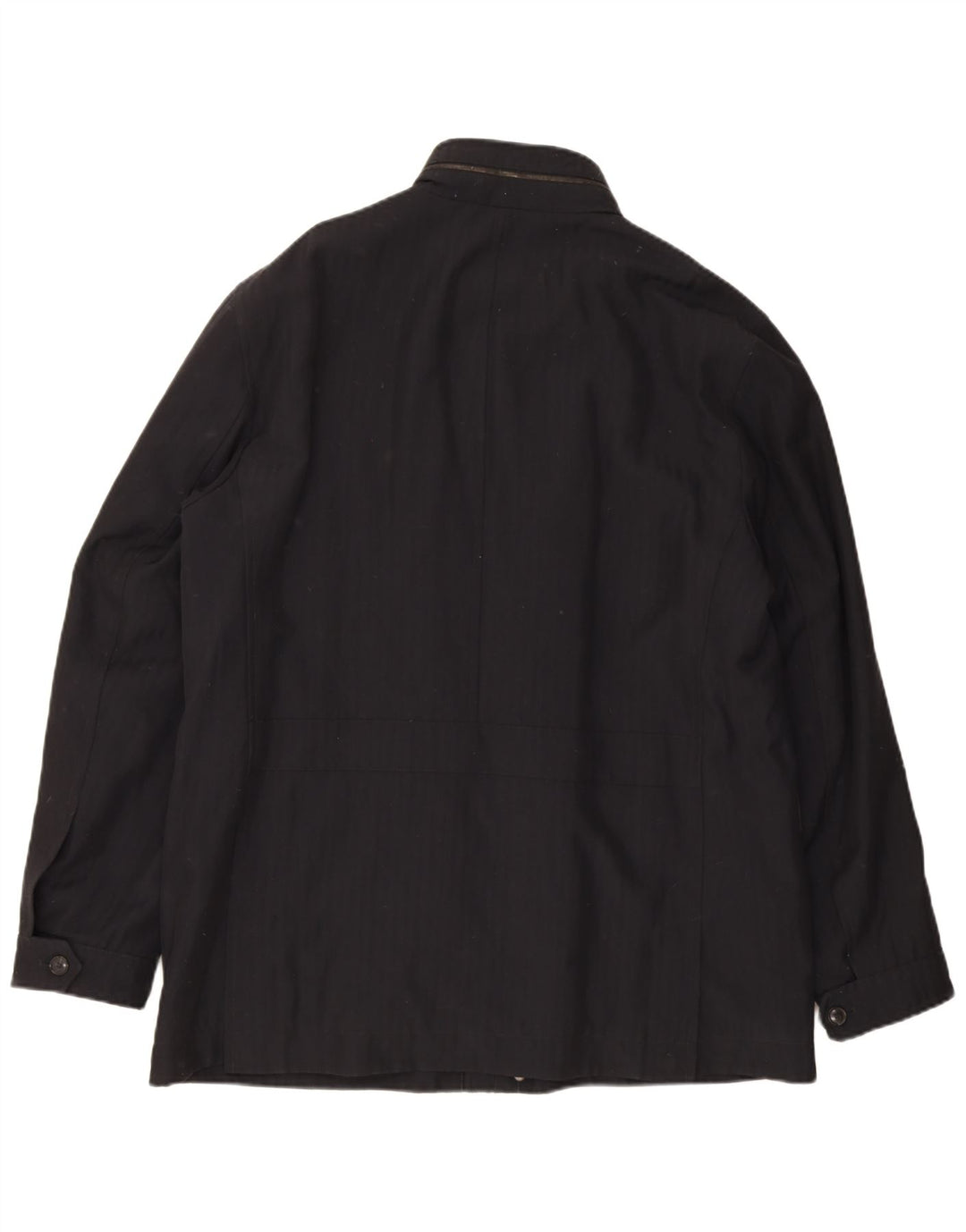 Hugo Boss Herren Windjacke IT 56 3XL Schwarze Schurwolle