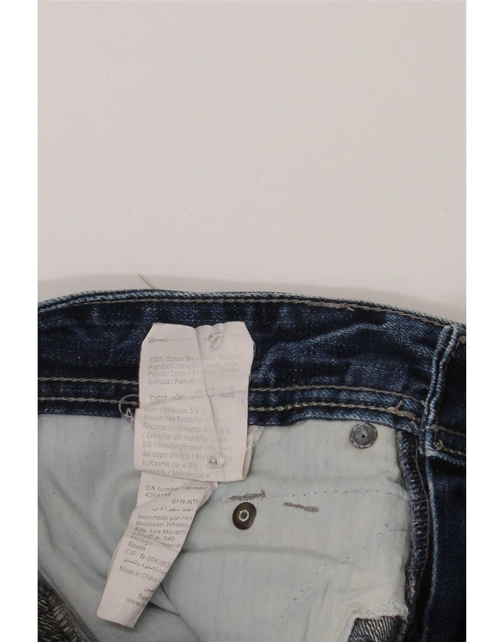 Jack & Jones Herren-Jeansshorts im Distressed-Look, Größe M, W32, Blau, Baumwolle