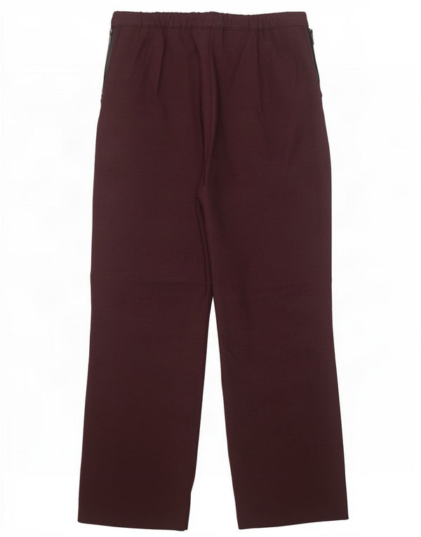 Marks & Spencer Damen Kurze Freizeithose UK 12 Medium W30 L26 Burgunderrot