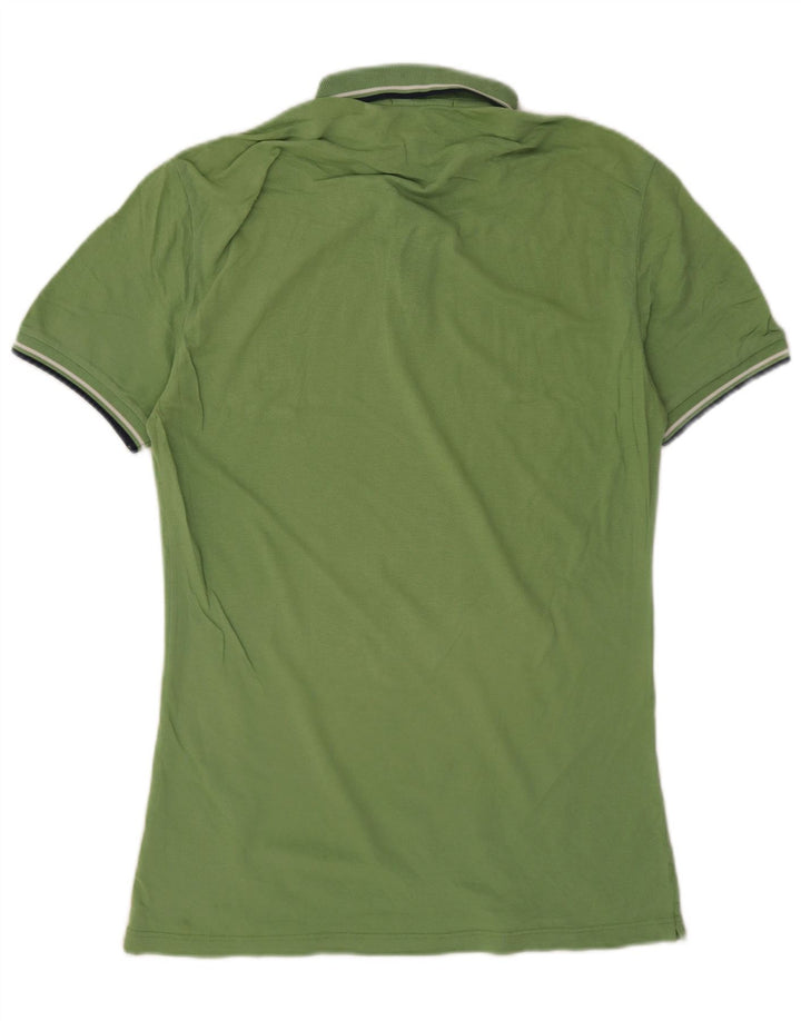Fred Perry Herren-Poloshirt aus mittelgrüner Baumwolle