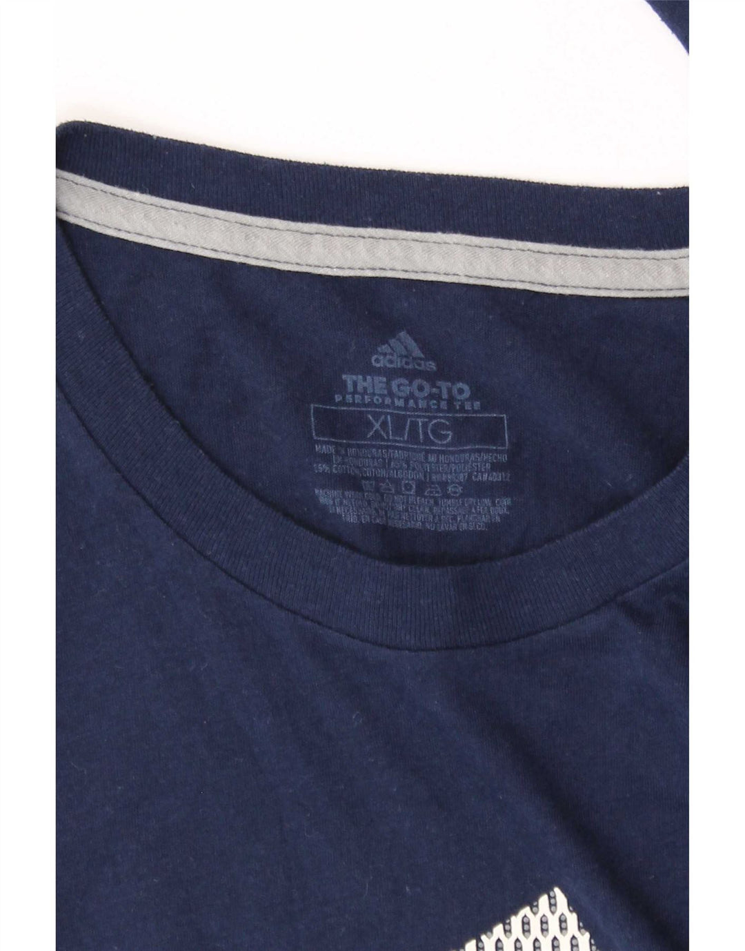Adidas Herren Climalite Graphic Top Langarm XL Marineblau Polyester