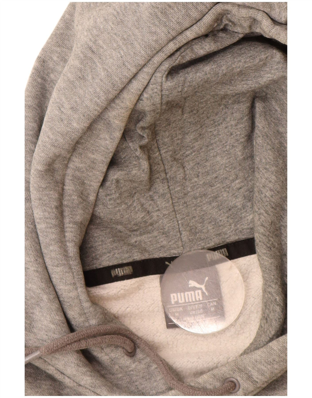 Puma Herren Kapuzenpullover aus mittelgrau gefleckter Baumwolle