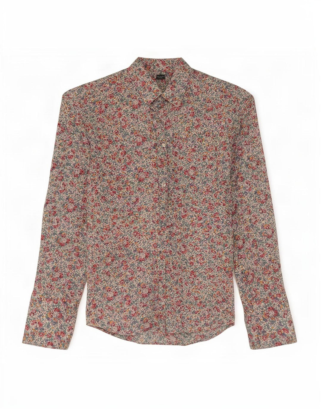 Paul Smith formelles Herrenhemd, Größe 42 16 1/2, groß, mehrfarbig, mit Blumenmuster