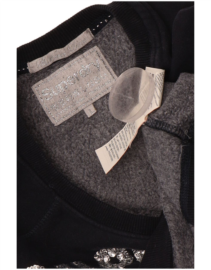 SUPERDRY Leichtathletik-Sweatshirt für Damen, Gr. 40, Marineblau