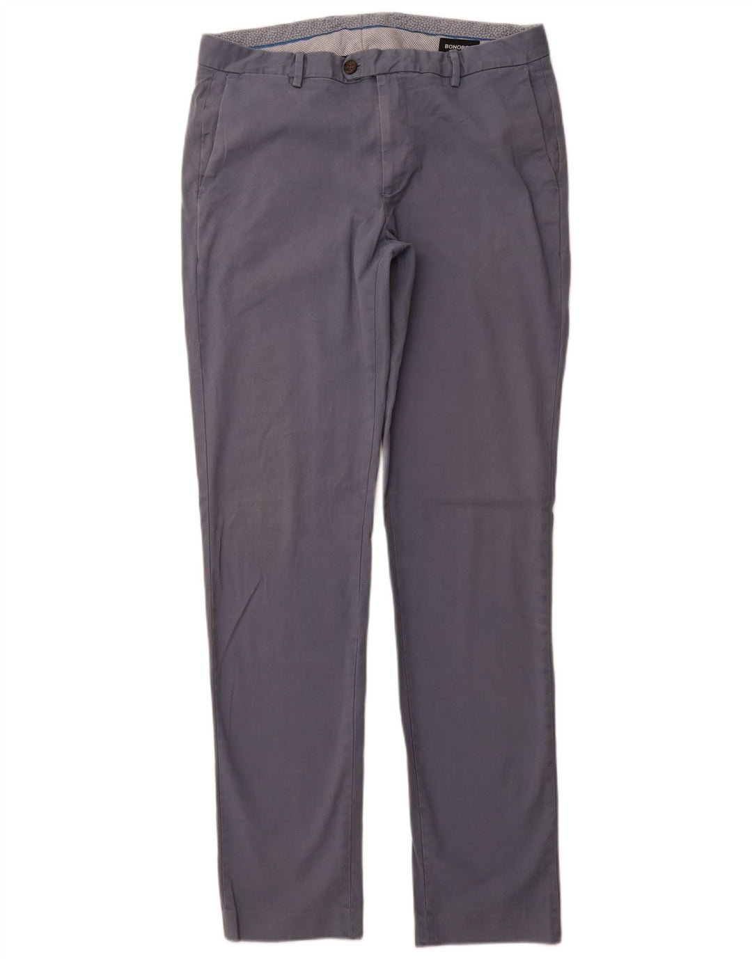 BONOBOS Herren Slim Anzughose W34 L36 Blaue Baumwolle