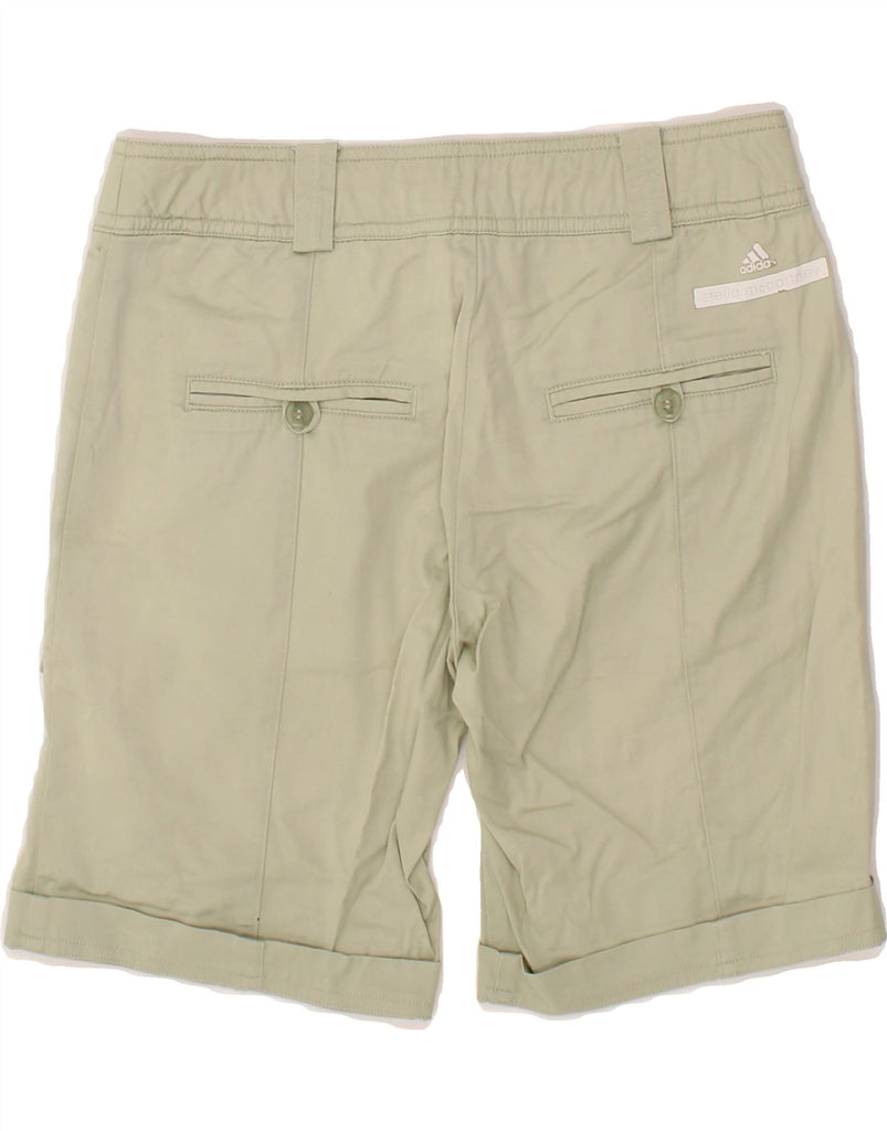 ADIDAS Womens Stella McCartney Casual Shorts W32 Large Green Cotton Vintage Adidas and Second-Hand Adidas from Messina Hembry 