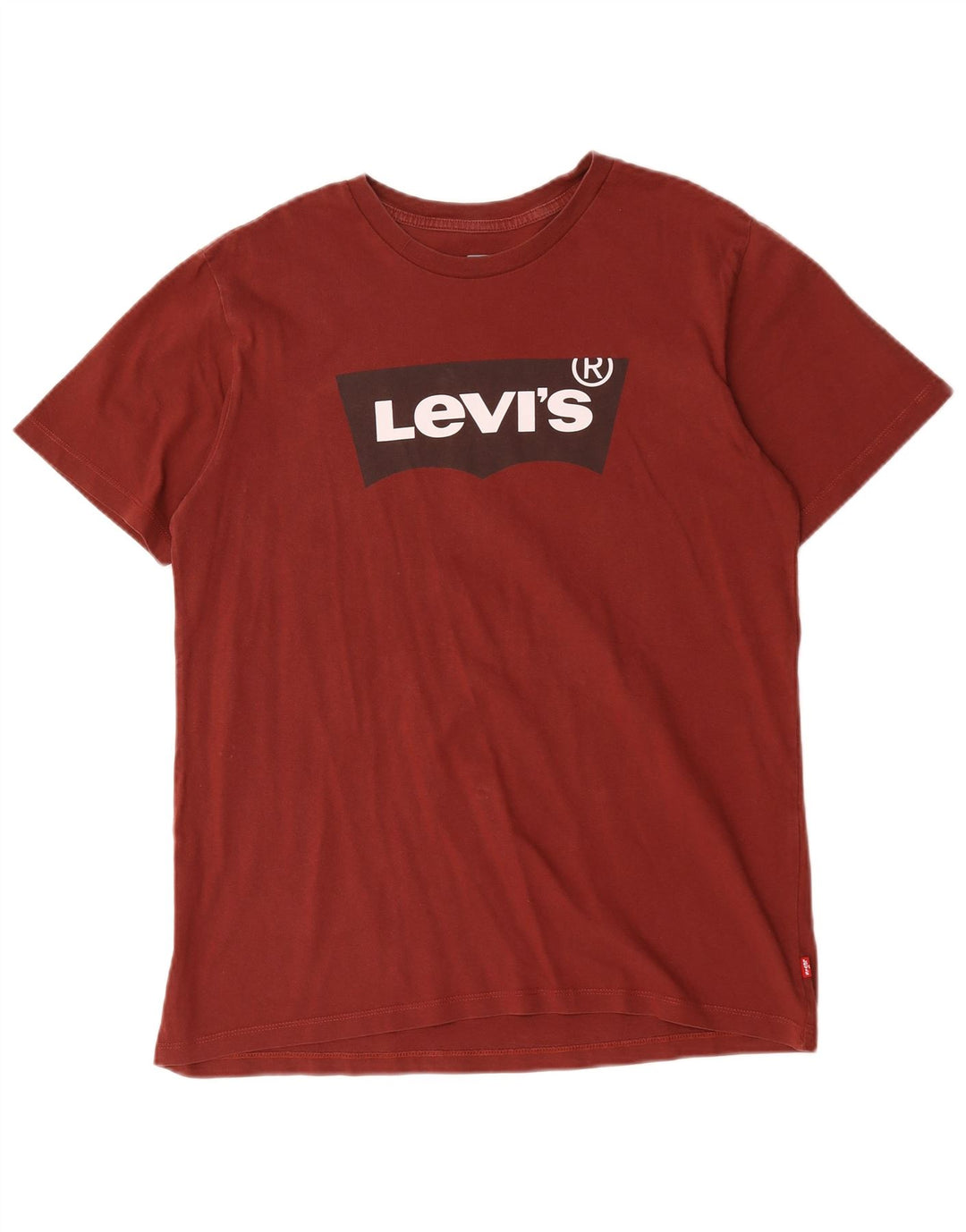 Levi's Herren-T-Shirt mit Grafik, mittlere Burgunderrote Baumwolle