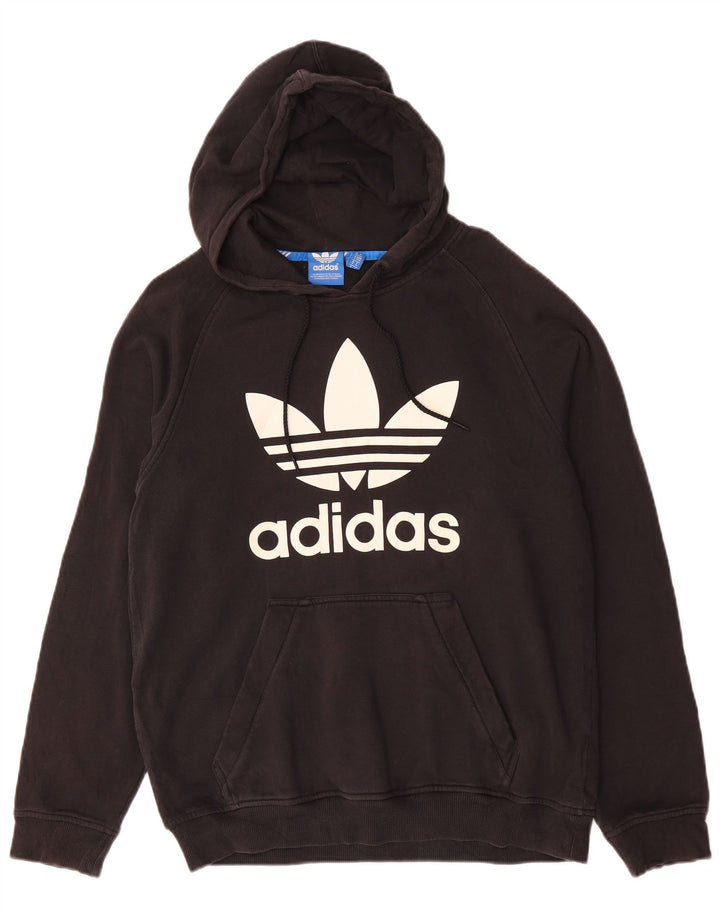 ADIDAS Herren Graphic Hoodie Pullover Mittelschwarze Baumwolle