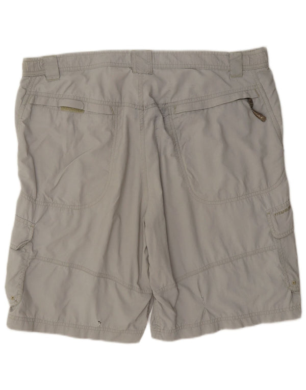 Columbia Herren Titanium Cargo Shorts Large W36 Graues Polyamid