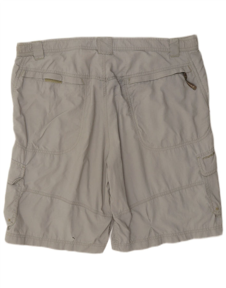 Columbia Herren Titanium Cargo Shorts Large W36 Graues Polyamid