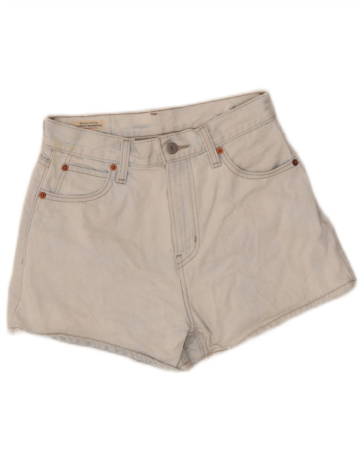 LEVI'S Damen-Jeansshorts mit hoher Taille, W25, XS, blaue Baumwolle