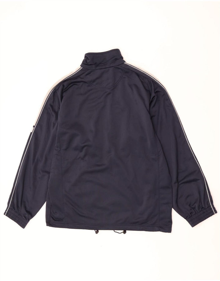 Lotto Herren-Trainingsanzug-Oberteil, Jacke, groß, marineblau, Farbblock-Polyester