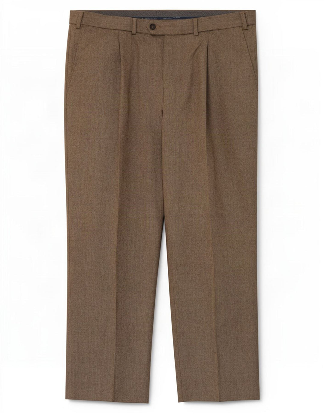 Marks & Spencer Herren-Anzughose in normaler Passform, W40, L29, Beige, Polyester