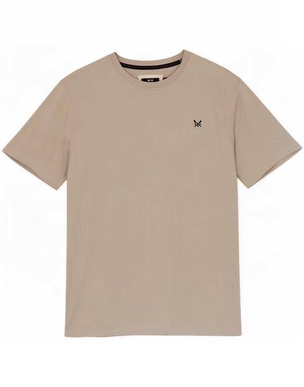Crew Clothing Herren T-Shirt Top Large Grau Baumwolle