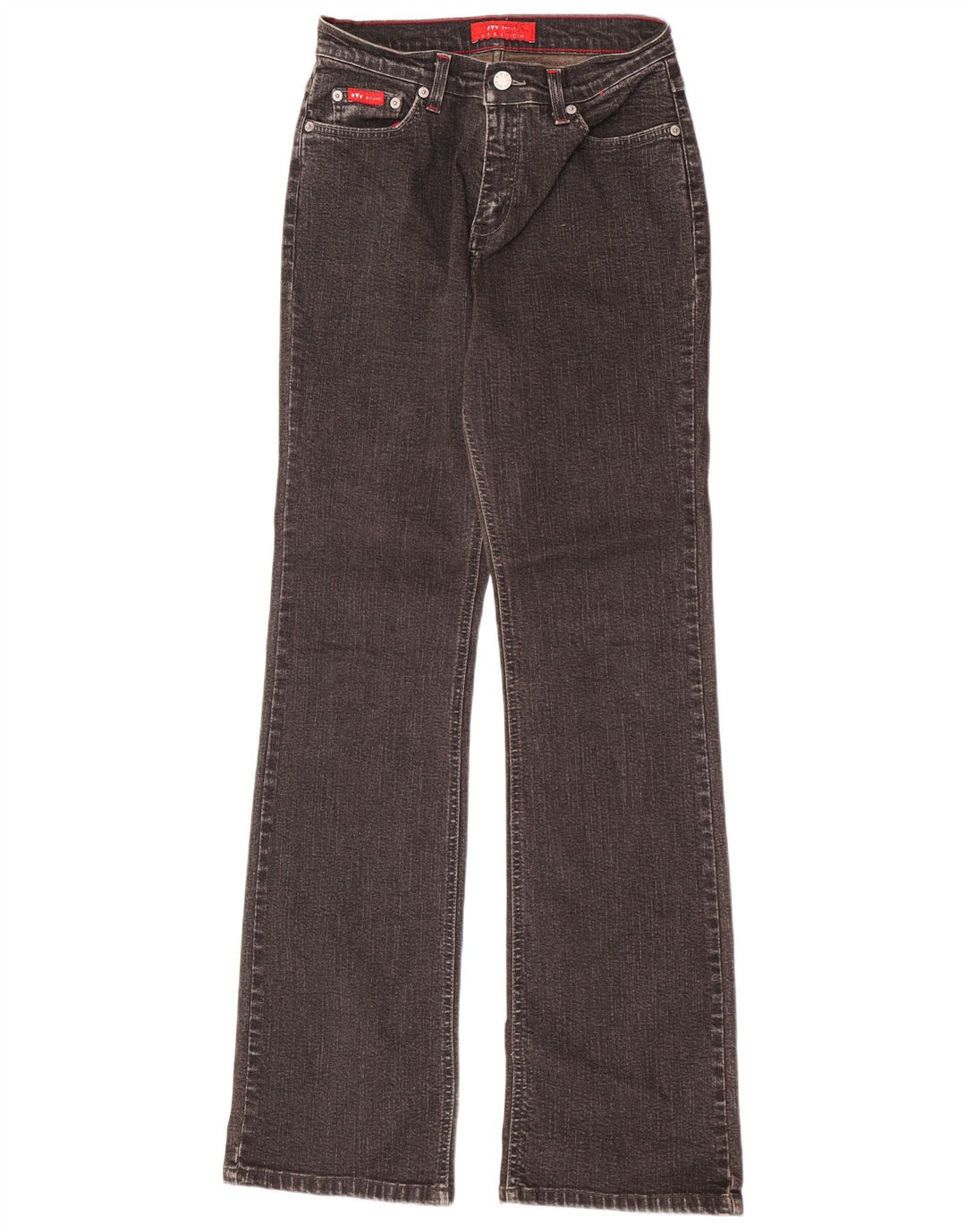 Marks & Spencer Damen Per Una Bootcut Jeans UK 8 Small W26 L32 Graue Baumwolle