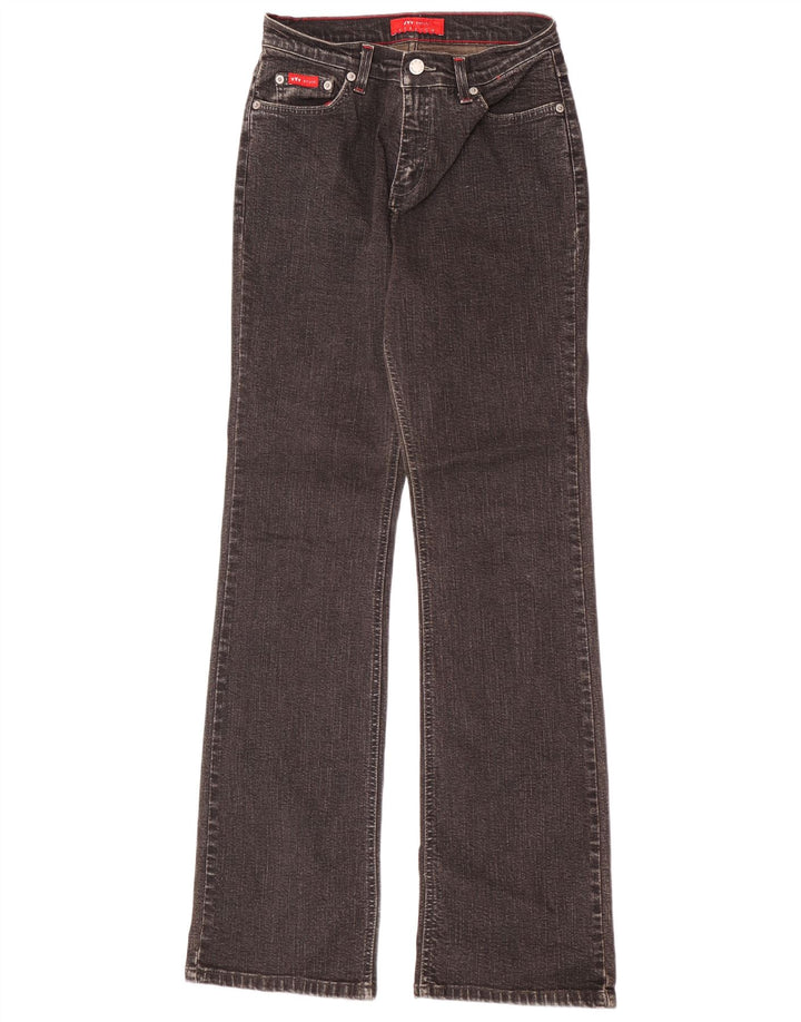 Marks & Spencer Damen Per Una Bootcut Jeans UK 8 Small W26 L32 Graue Baumwolle