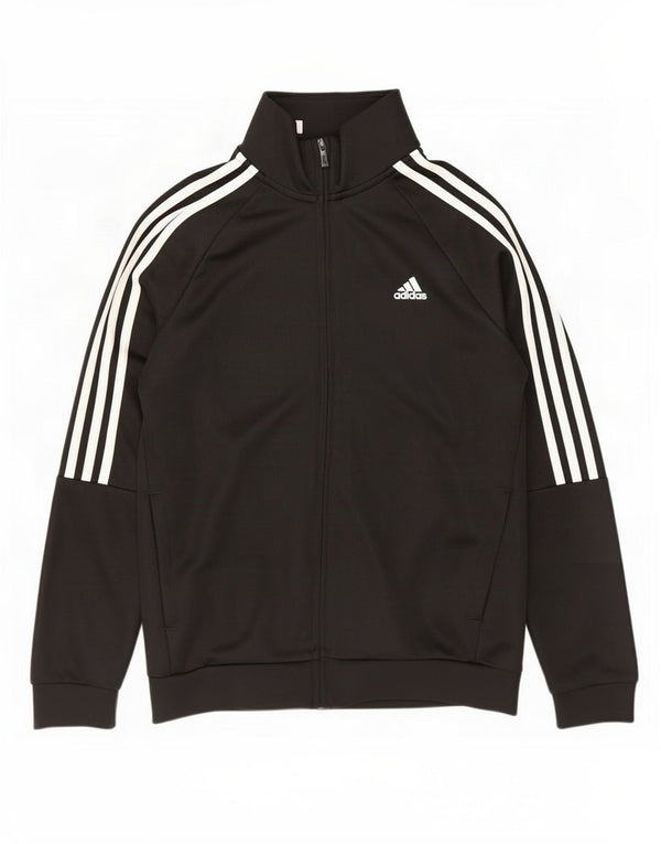 Adidas Jungen Aeroready Trainingsanzug Top Jacke 11–12 Jahre, schwarzes Polyester