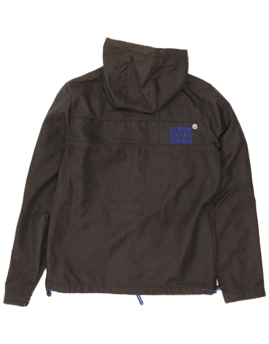 SUPERDRY Herren The Windtrekker Hooded Windbreaker Jacke UK 38 Mittelgrau