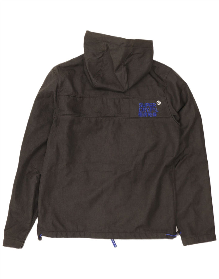 SUPERDRY Herren The Windtrekker Hooded Windbreaker Jacke UK 38 Mittelgrau