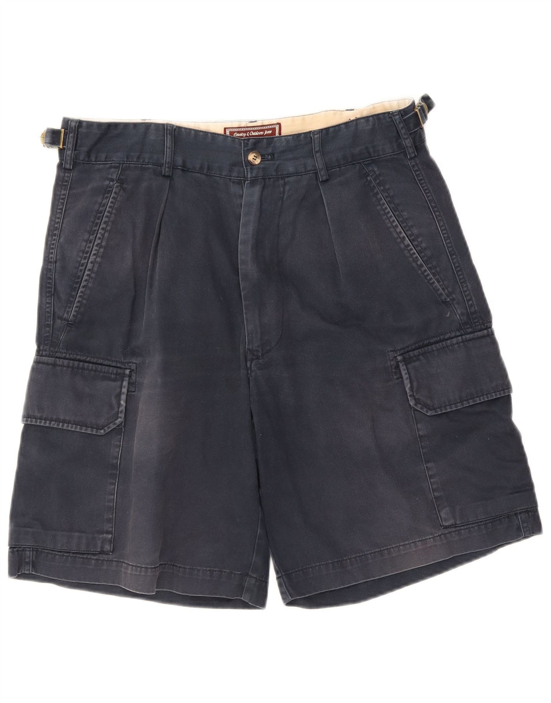 Marlboro Classics Herren-Cargoshorts EU 48 Medium W32 Marineblaue Baumwolle