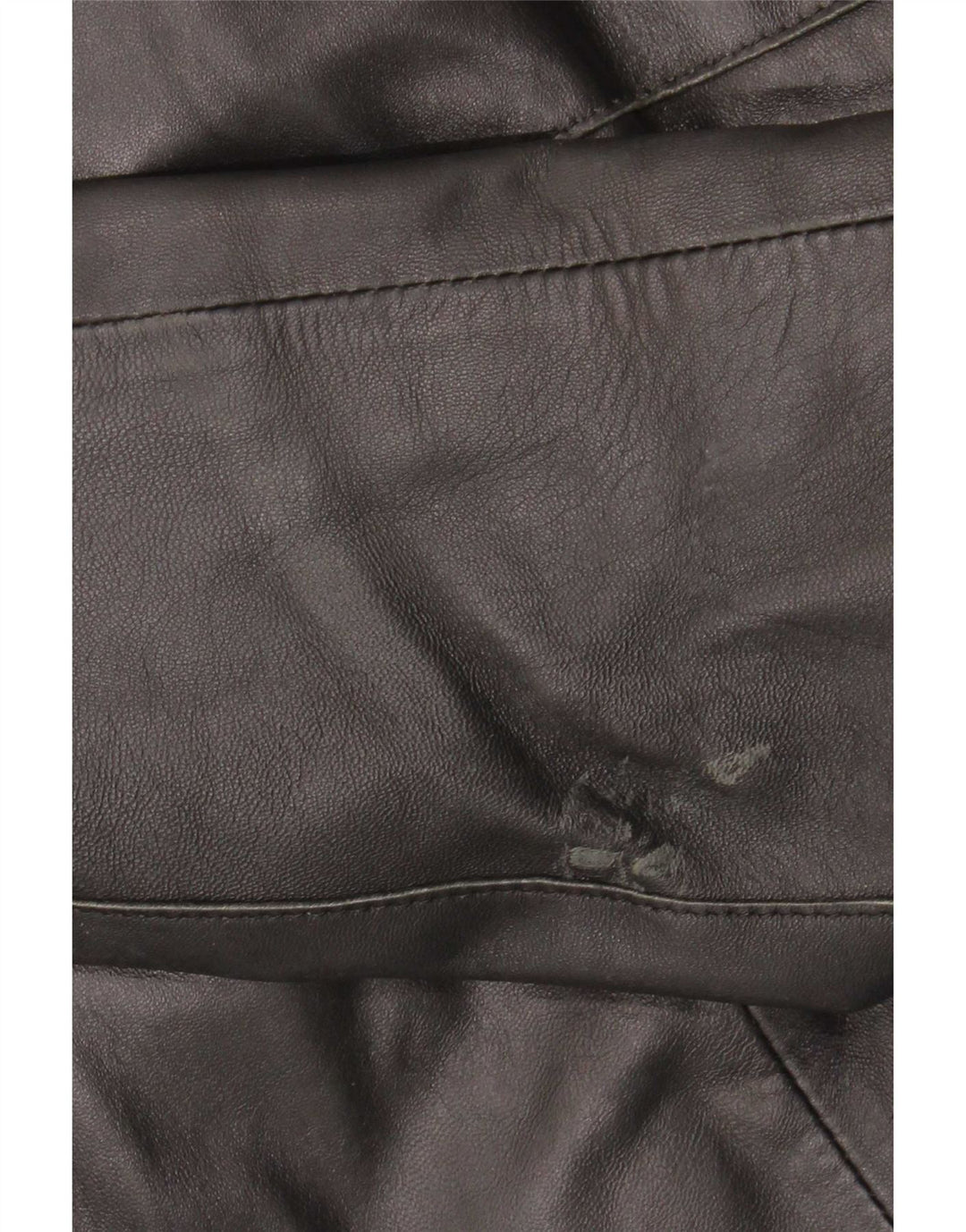 Vintage Damen Lederjacke IT 44 Medium Schwarz