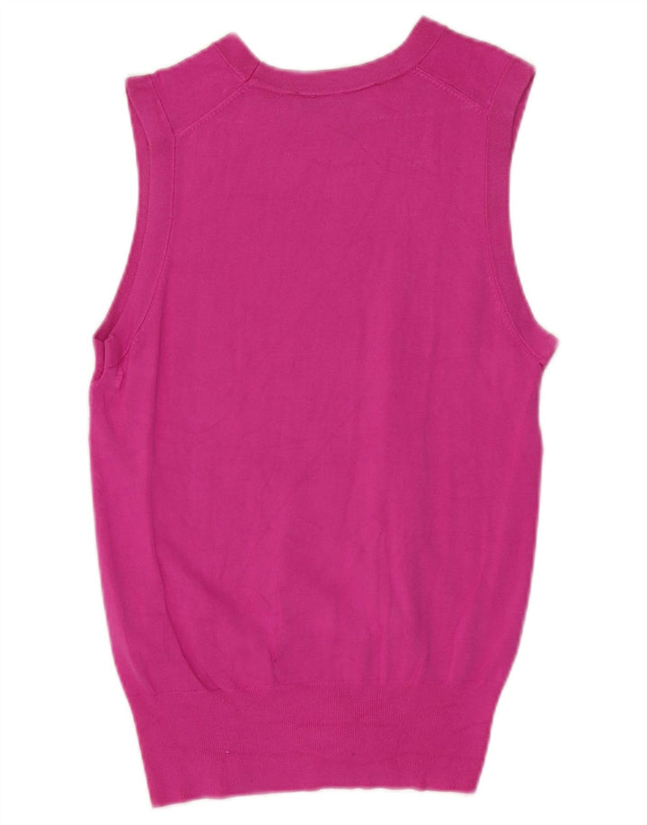 Zara Damen Weste Tank Top UK 8 Small Pink