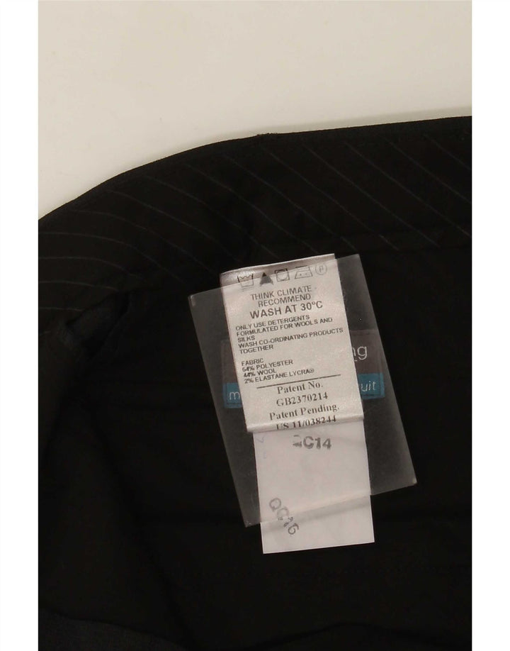 Marks & Spencer Herren-Anzughose mit Pegged-Anzug, W36, L33, graues Polyester