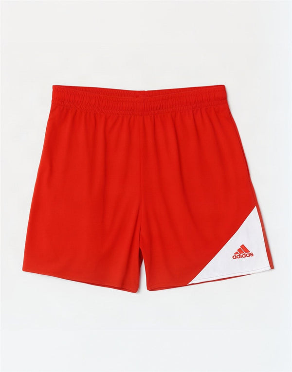 Adidas Herren Climalite Sport Shorts 2XL Rot Colourblock Polyester
