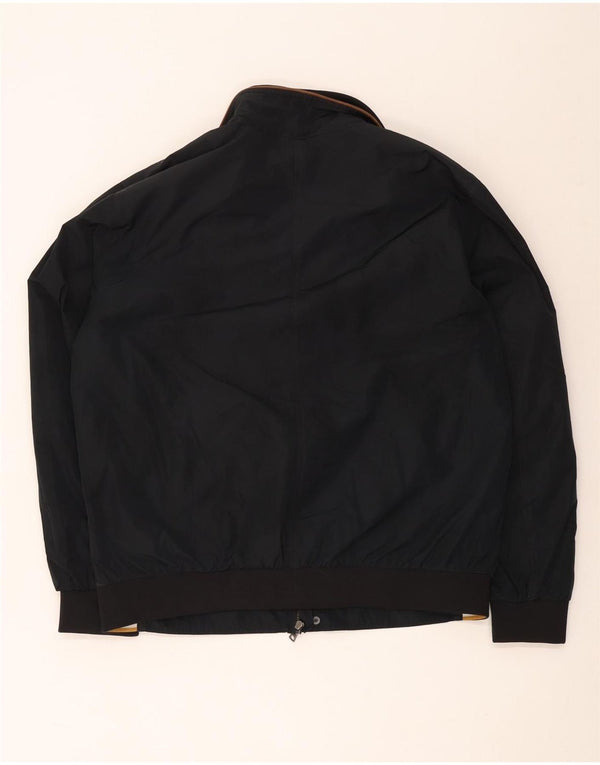 Marks & Spencer Herren Blue Harbor Bomberjacke UK 40 Large Schwarz Polyester