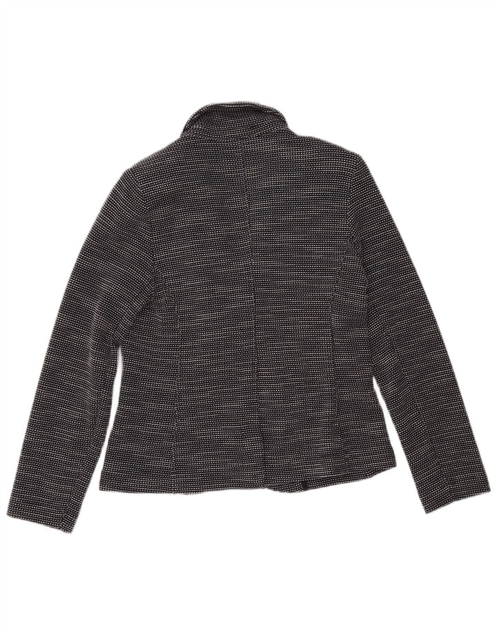 WHISTLES Damen-Blazer mit 2 Knöpfen, Gr. 10, Größe S, schwarz, gestreift, Baumwolle