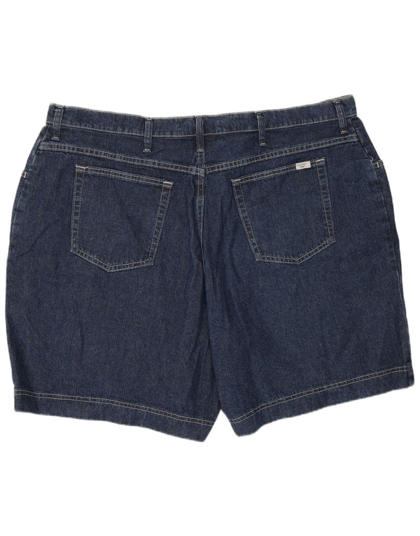 Lee Womens Riders Denim Shorts US 24 4XL W46 Marineblaue Baumwolle