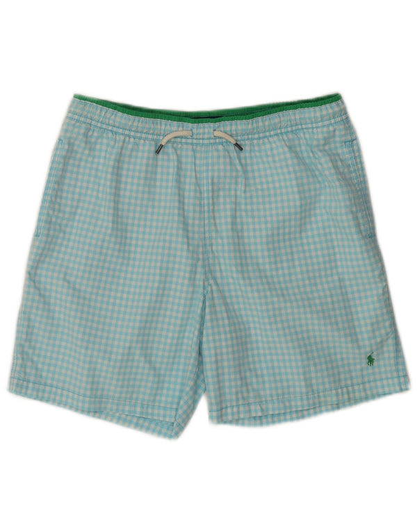 Polo Ralph Lauren Badeshorts für Jungen, 15–16 Jahre, XL, türkisfarbenes Gingham