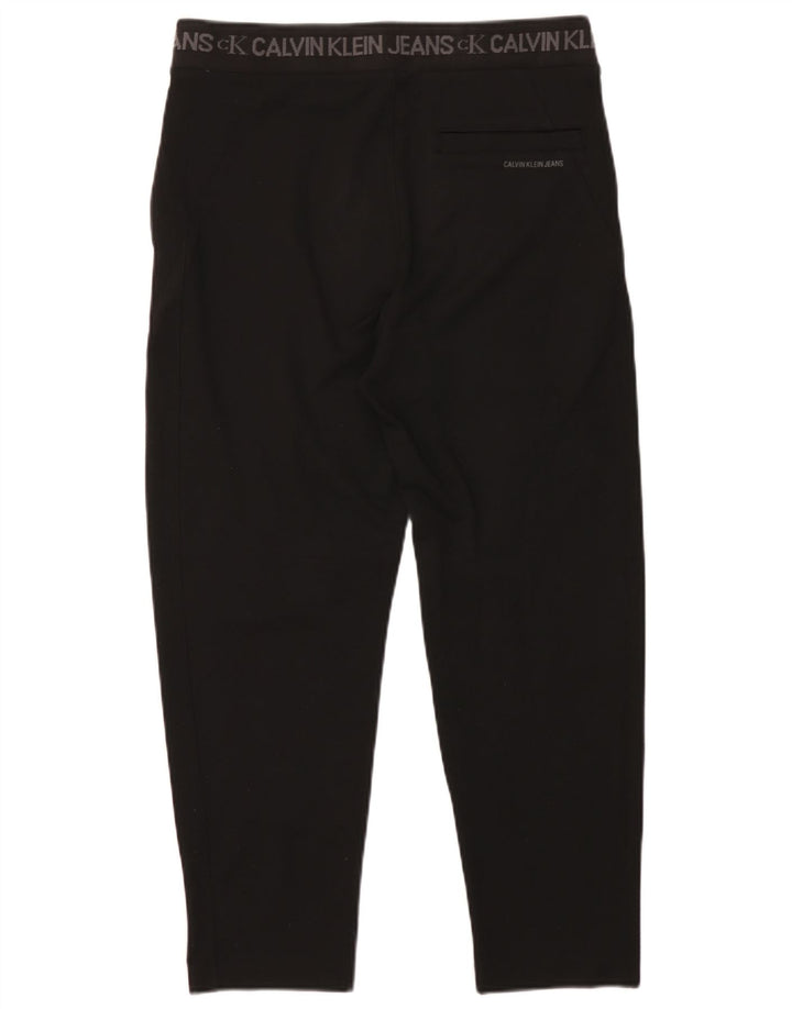 Calvin Klein Herren-Hose mit grafischem Schnitt, Größe M, W32, L25, Schwarz, Polyester