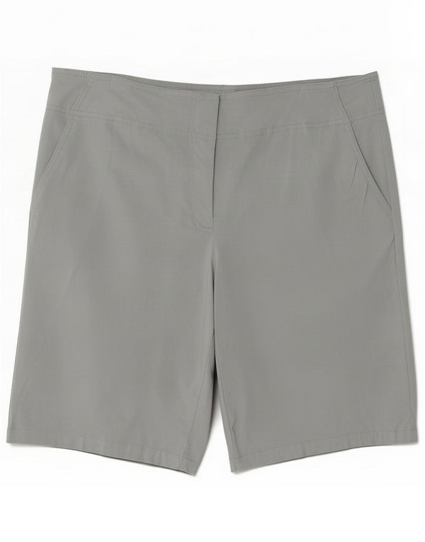 Izod Damen Golf Chino Shorts US 14 XL W34 Grau Rayon