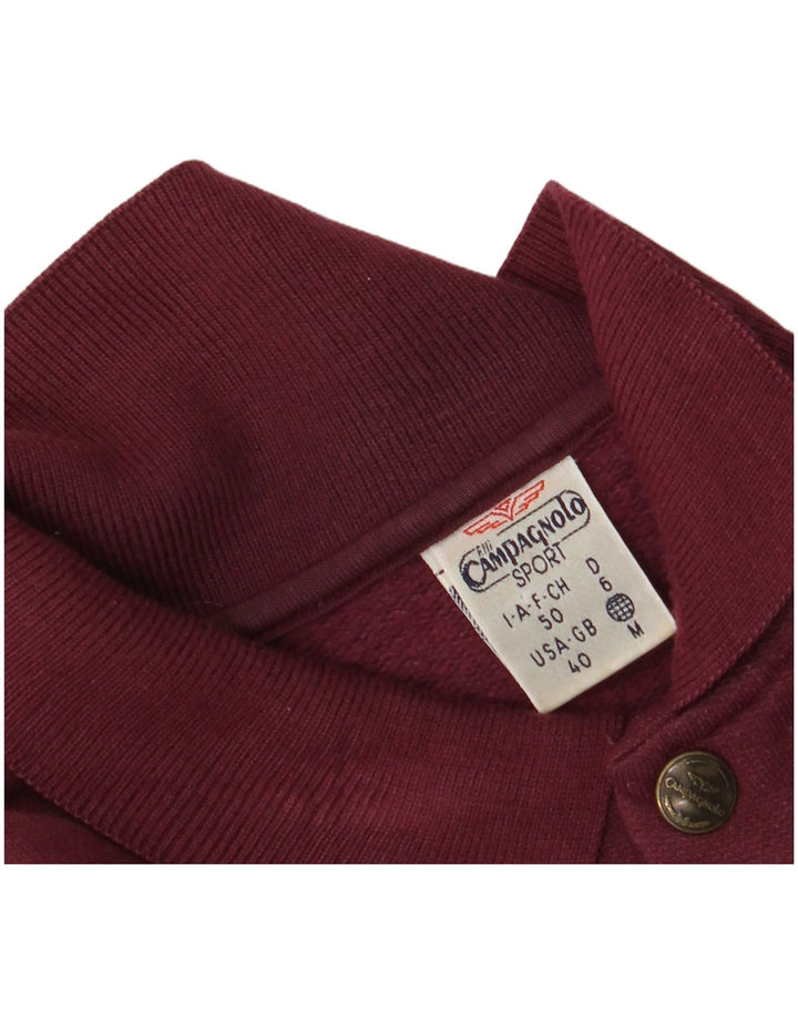 F.LLI Campagnolo Herren Grafik-Sweatshirt-Pullover UK 40 Medium Burgund