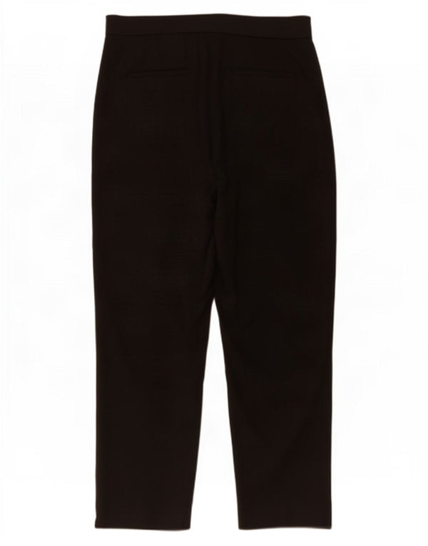 J. Crew Damen Kate Cropped Hose US 8 Medium W32 L25 Schwarze Baumwolle