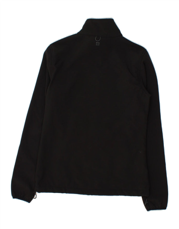 MOUNTAIN WAREHOUSE Womens Tracksuit Top Jacket UK 8 Small Black Polyester | Vintage Mountain Warehouse | Thrift | Second-Hand Mountain Warehouse | Used Clothing | Messina Hembry 