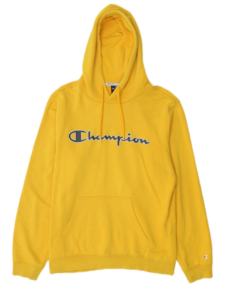 Champion Herren-Kapuzenpullover mit Grafik, mittelgelbe Baumwolle