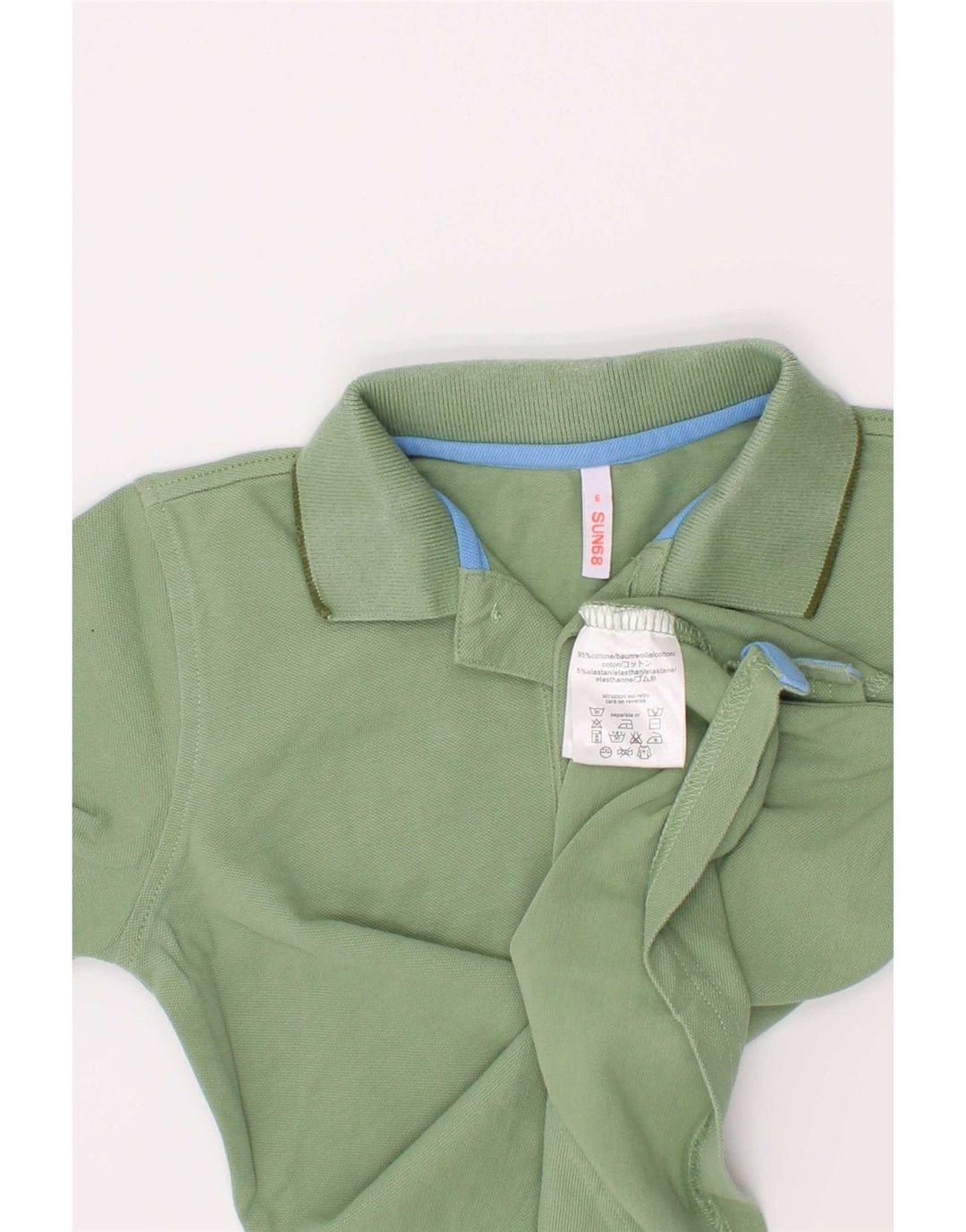 Sun68 Poloshirt für Jungen, 5–6 Jahre, grüne Baumwolle