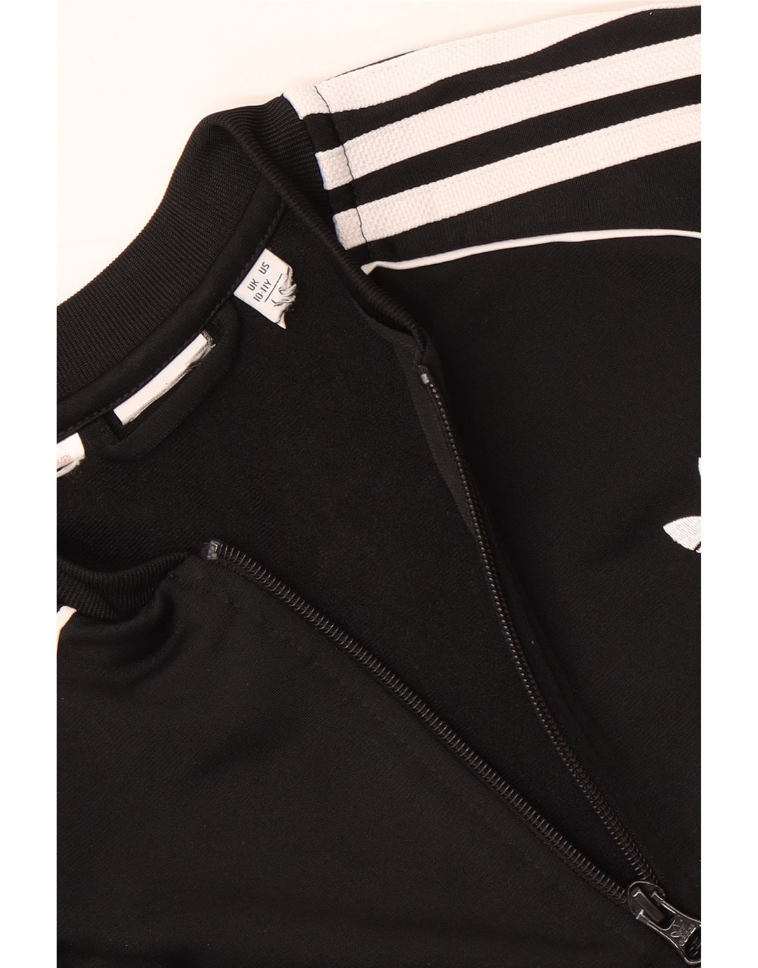 Adidas Mädchen Trainingsanzug Top Jacke 10-11 Jahre Schwarz