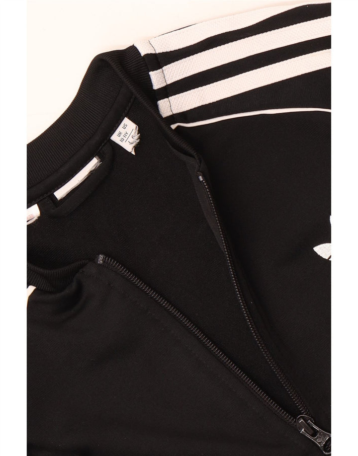 Adidas Mädchen Trainingsanzug Top Jacke 10-11 Jahre Schwarz