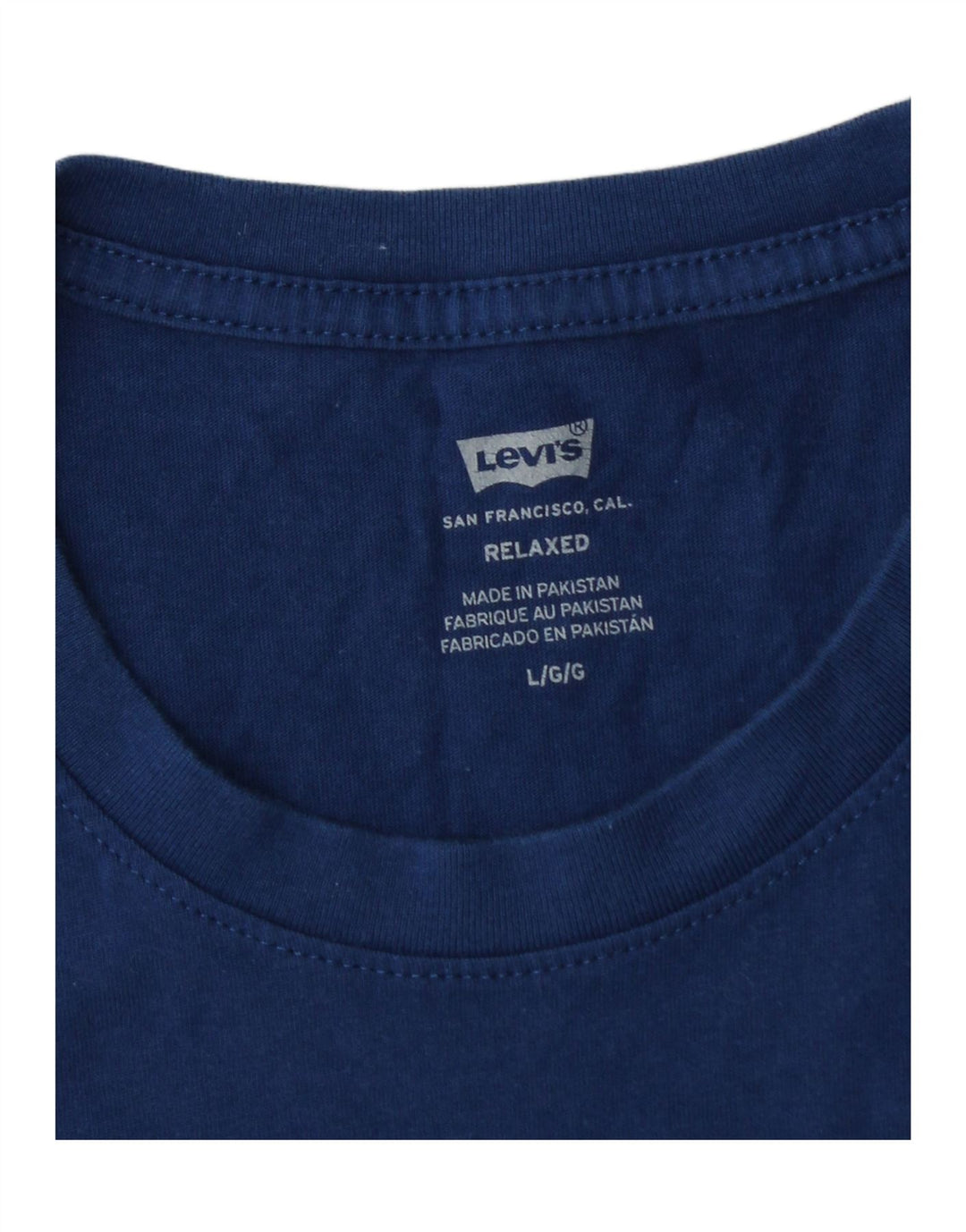 LEVI'S Herren Relaxed Graphic T-Shirt Top Large Marineblau