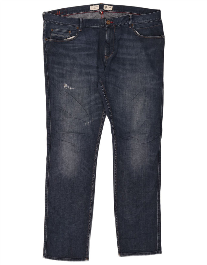 Tommy Hilfiger Herren Bleecker Slim Jeans W40 L34 Blaue Baumwolle