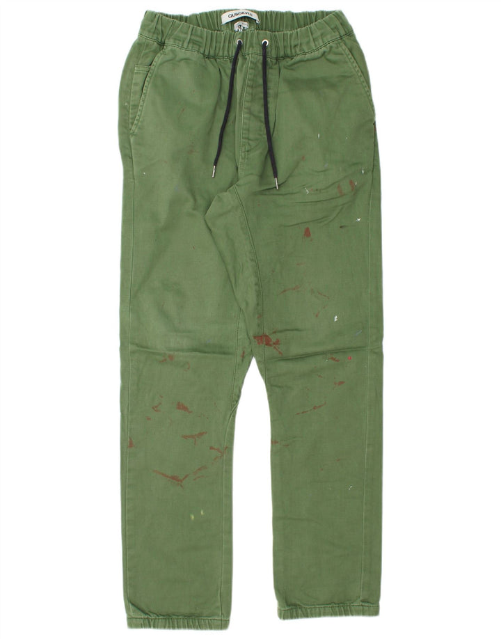 Quiksilver Herren gerade Chino-Hose, mittelgroß, W30 L30, grünes Polyester