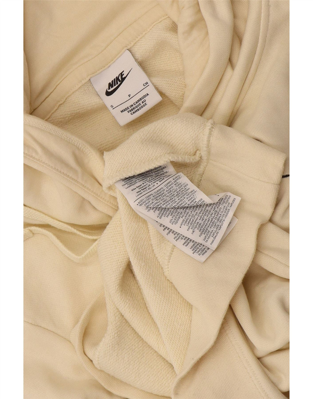 Nike Herren Kapuzenpullover, Größe S, Beige, Baumwolle