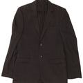 Dkny Herren-Blazer mit 2 Knöpfen, UK 38, mittelgraue Nadelstreifenwolle