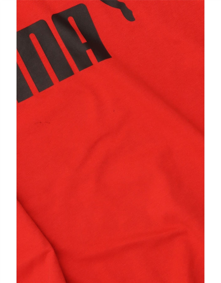 Puma Herren Grafik T-Shirt Top Large Rot