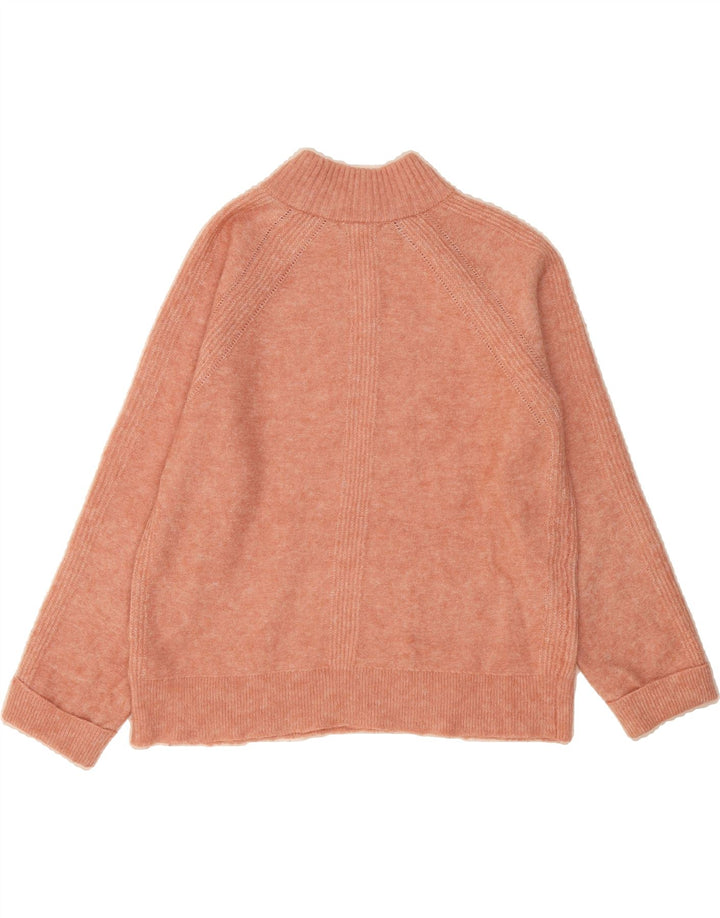 WHITE STUFF Womens Crew Neck Jumper Sweater UK 14 Medium Pink Polyester Vintage White Stuff and Second-Hand White Stuff from Messina Hembry 