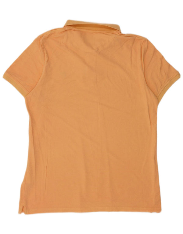 Lyle & Scott Herren Kurzarm-Poloshirt XL Orange Baumwolle